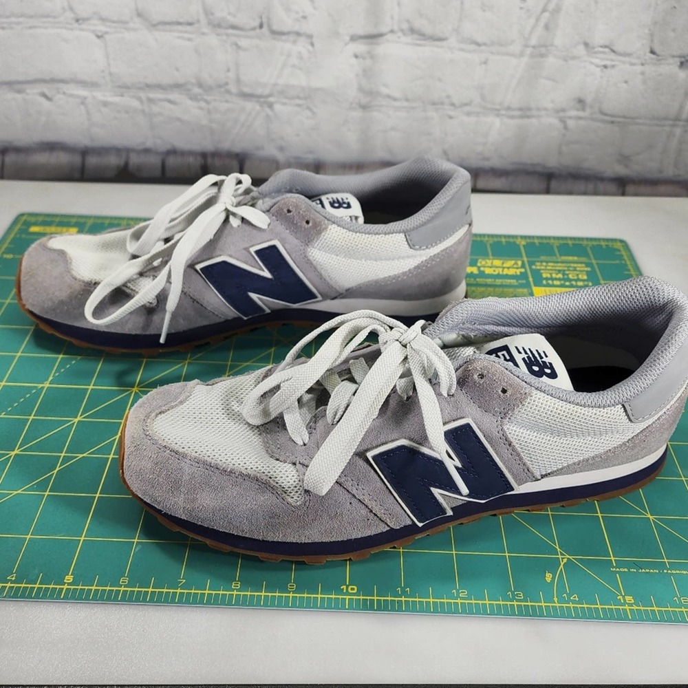 New Balance Gray and Blue Sneakers
